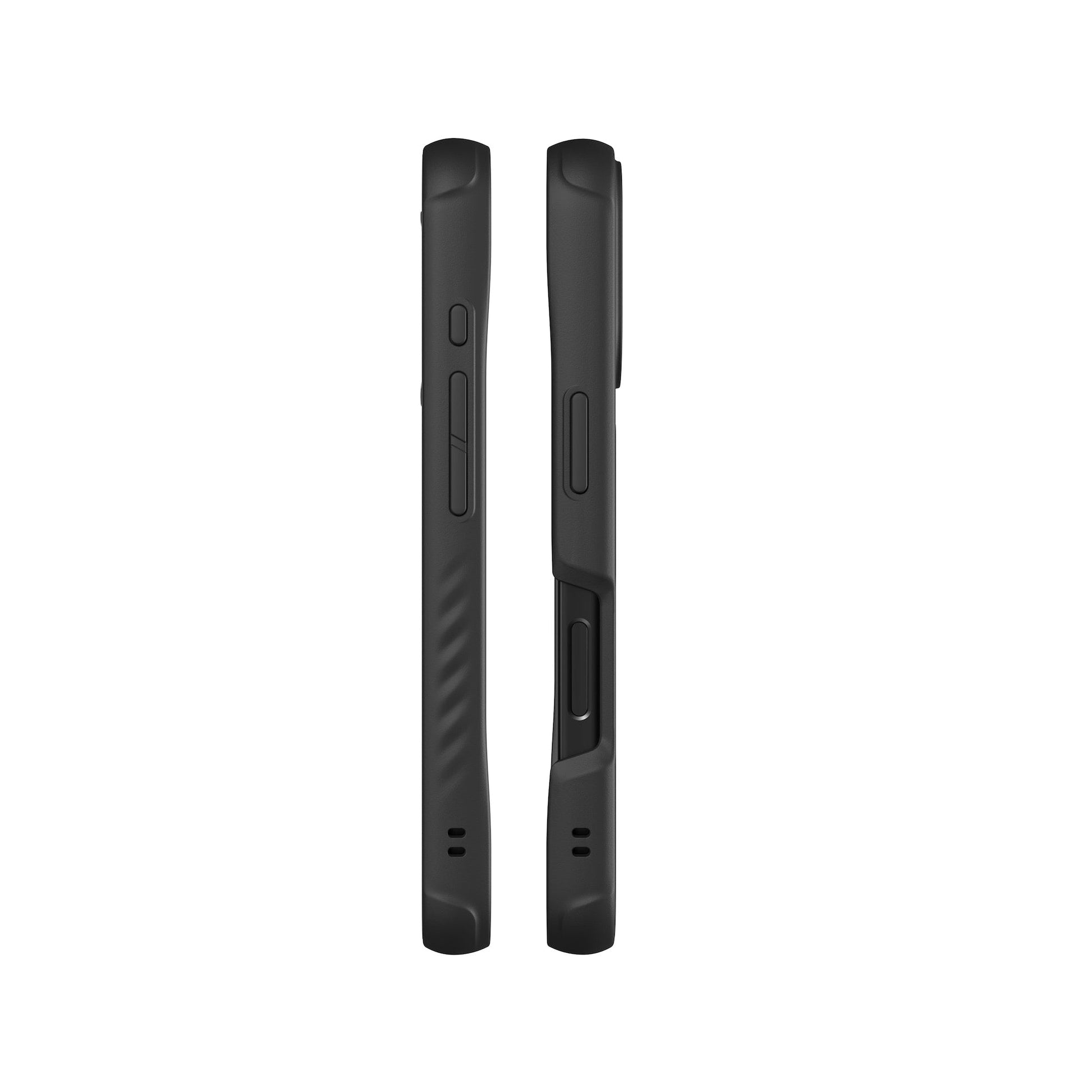Black Leather Protective Phone Case - Limitless